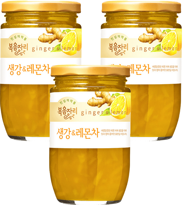 복음자리 생강 앤 레몬차, 500g, 1개입, 3개