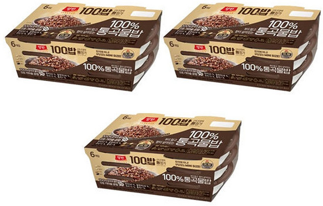 동원 양반100밥 100% 통곡물밥 기획 130g 6입 3개 (총 18개), 18개