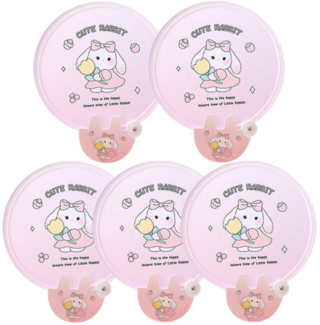 [치타마켓] 휴대용 접이식 부채, 5개