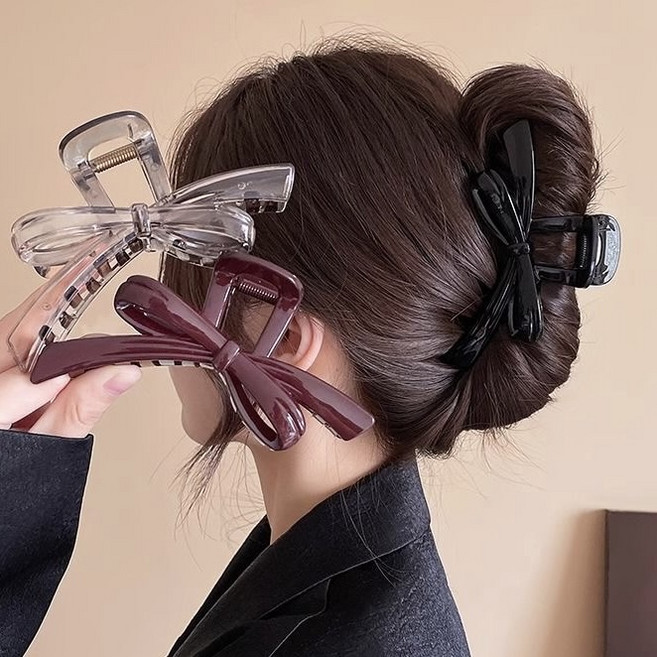 엑스비지 입체 리본 집게핀 3종세트