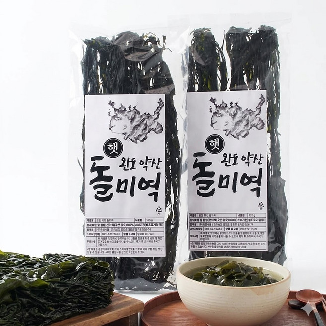 권종일 장인 완도 약산 햇 돌미역 국내산, 4개, 120g