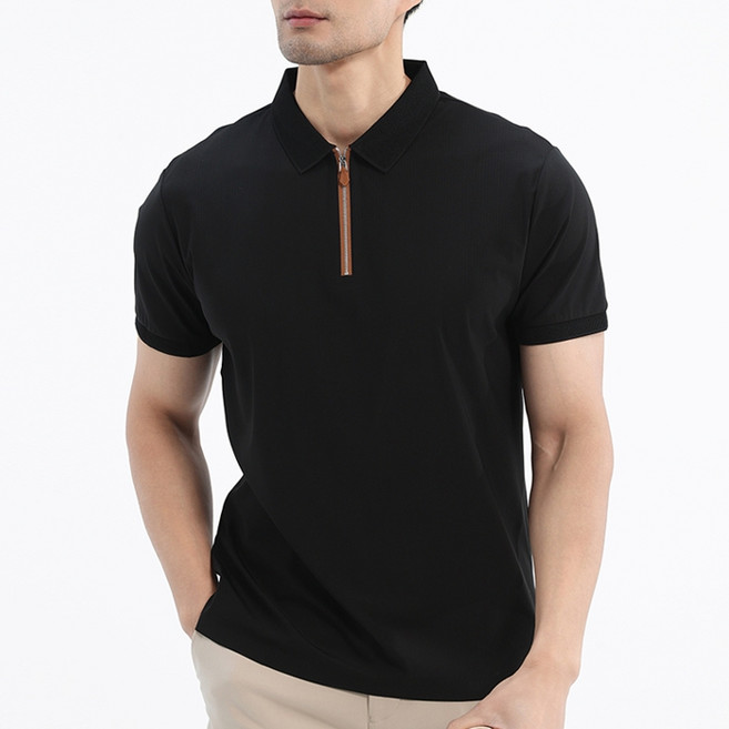 글리멜로 여름 남자 냉감 쿨 아이스 하프집업 폴로 카라 반팔 티셔츠 7컬러