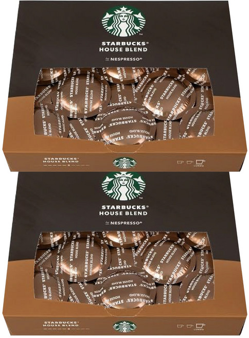 스타벅스 하우스블렌드 네스프레소 프로 기업용 업소용 포드 캡슐 50개 x 2박스, 50개입