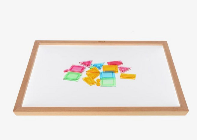 창의력발달 색 모래놀이 라이트박스 투명 트레이판 유아테이블 키즈 그림판, 1개