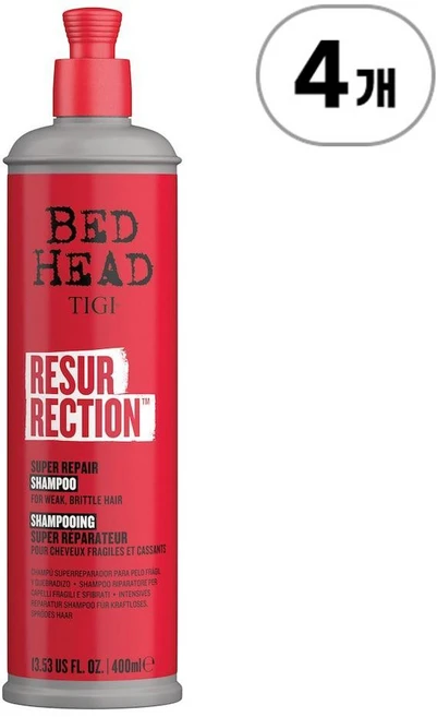 베드헤드 레저렉션 샴푸 Bed Head Resurrection Shampoo 400ml, 4개 - 쿠팡