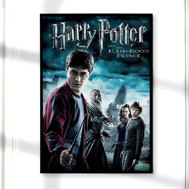 포스터월드 인테리어 영화포스터 빈티지 액자 감성 거실 현관 그림 해리포터 Harry 04, A3 사이즈(297x420mm), A3 포스터 + 화이트 액자 결합