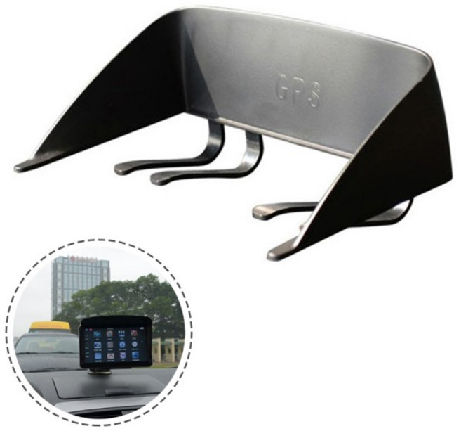 7인치 GPS 차양 바이저 렌즈 후드 눈부심 방지 자동차 네비게이터 커버 인테리어 액세서리, 1개