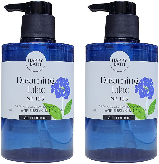 해피바스 드리밍 라일락 바디워시, 2개, 490g