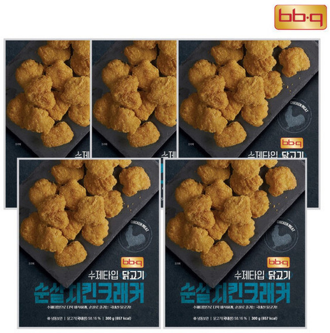 BBQ 순살 치킨 크래커 300g x 5팩, 5개