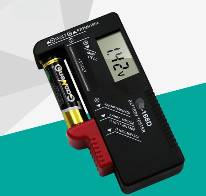 배터리 테스터기 건전지 잔량 체크기 배터리 측정기, 1개
