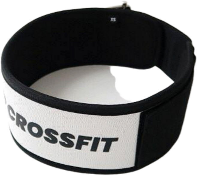 와인드업 크로스핏 리프팅 벨트 벨크로 역도 허리 보호대, 화이트, 1개