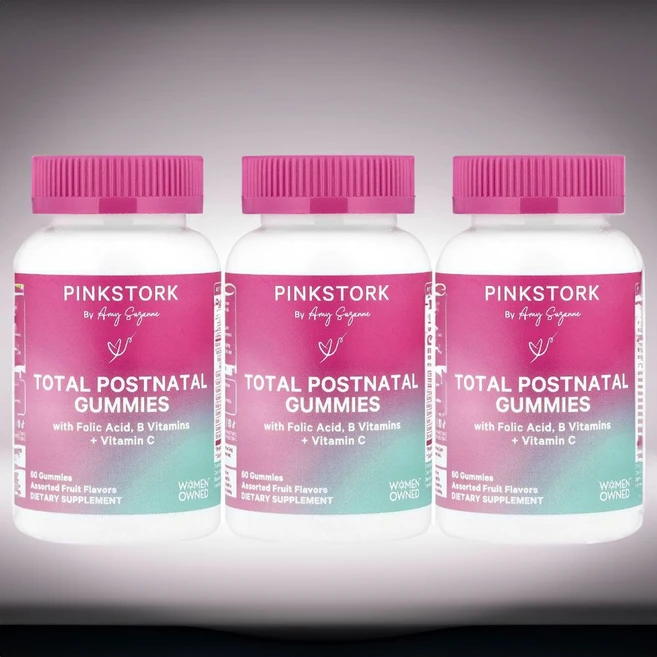 핑크스토크 임산부 임신 여성 비타민 C B12 엽산 비오틴 아연 젤리 구미 60개 3개, 60정 - 쿠팡