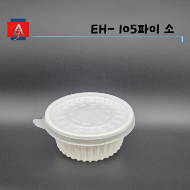 도매온 일회용 국 전자렌지용 105파이 소 백색 세트, 500개, 1개