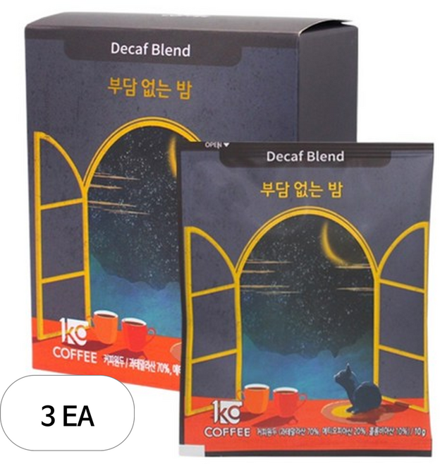 일킬로커피 부담 없는 밤 드립백 커피, 10g, 5개입, 3개