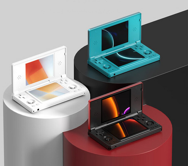 [CTK] 앤버닉 ANBERNIC RG DS 최신형 레트로 게임기 듀얼 접이식 IPS스크린 휴대용 4인치 안드로이드14 4000mAh용량, 본품 3+32G, 블랙레드