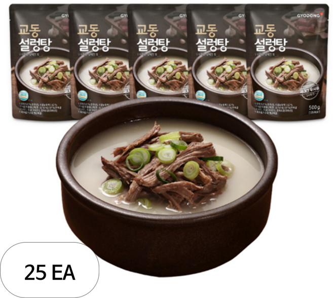 교동식품 설렁탕, 500g, 25개