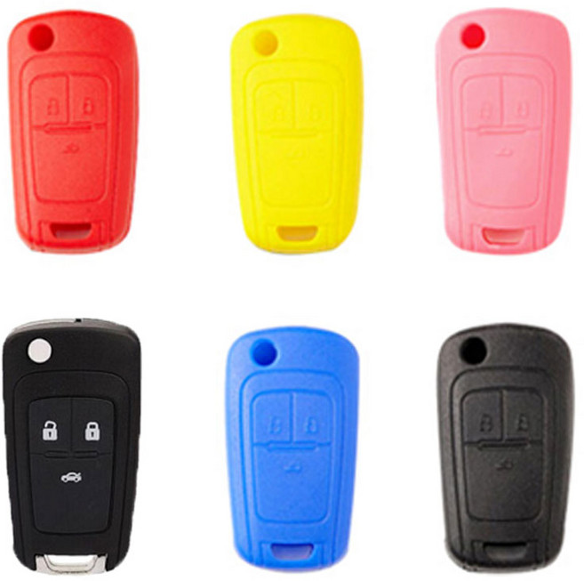 실리콘 자동차 키 케이스 키홀더 키 커버, 27.C-1, 레드