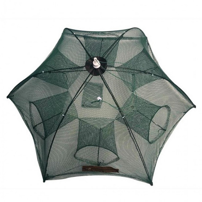 아이템코리아 원터치 자동통발 6구 접이식 우산형 새우망 바다 민물 계곡 그물망 투망 어망가저가유