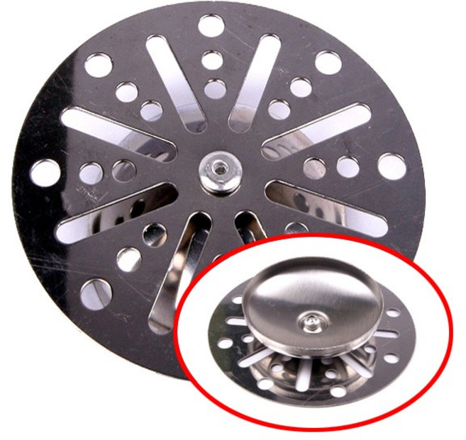 유가뚜껑 하수구 마개 육가 악취 스테인레스 스덴 50mm 60mm 65mm 80mm 90mm 110mm 배수구망 유가 바닥유가 배수구 변기 하수구용 하수구뚜껑 트랩 뚜껑 육가뚜껑, 유가뚜껑 (내부 50mm x 외부 65mm), 실버