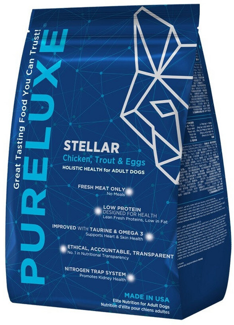 PURELUXER 純華 無穀犬糧 22LB 狗乾糧 狗主食 狗飼料, 1個, 高齡犬,宅配限20Kg(過重運費另計)