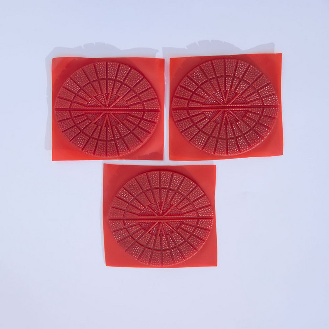 VITALO 반달형 밑창 보강패드 신발밑창보강패드 밑창패드 운동화 워커 보강패드 3쌍, 3세트, 레드(RC)