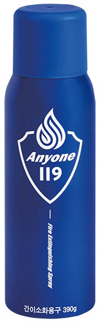 애니원 119 스프레이 소화기 390g, 1개, 클래식 블루