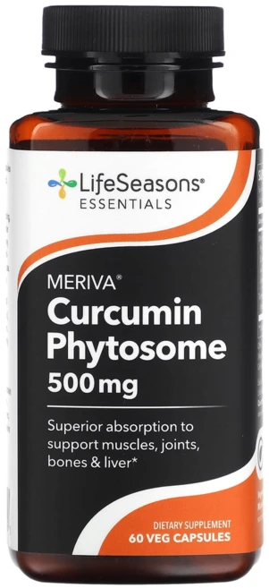 LifeSeasons 메리바 커큐민 파이토솜 500mg 튜메릭, 1개, 60정 - 쿠팡