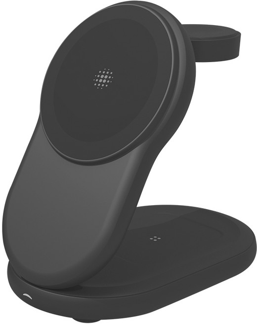 앤드로 ENTERO 22.5W 3in1 맥세이프 고속 무선충전기 거치대 애플/갤럭시워치 호환, 1개, 블랙