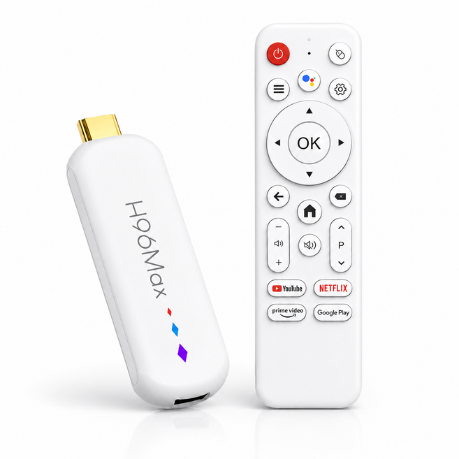 PYHO TV box 스틱 4K HDR 안드로이드 셋톱박스 OTT 지원 안드로이드14, H96Max-흰색(2GB+16GB), 1개