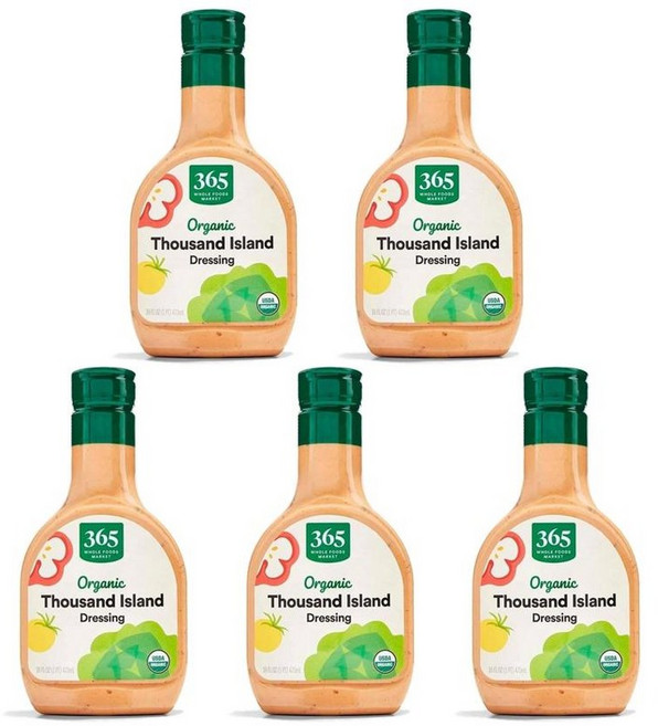 365 Whole Foods Market 365 홀푸드마켓 사우전드 아일랜드 드레싱 473ml, 5개