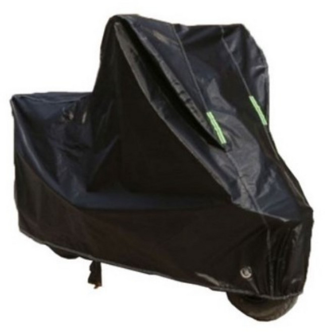 지티알 오토바이 전용방수커버 XXL, 블랙