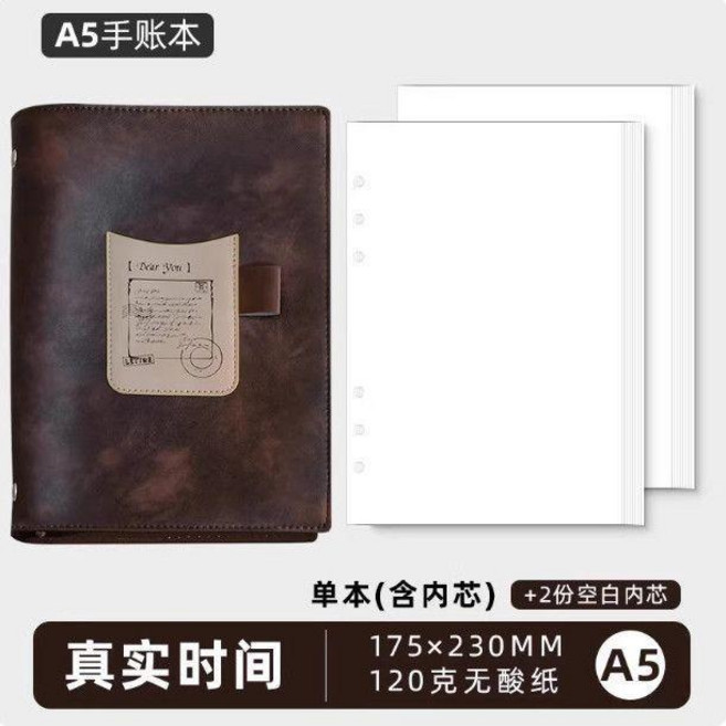 good 蓋章本空白藝術筆記本子素描繪畫日記本日系手賬, 1個