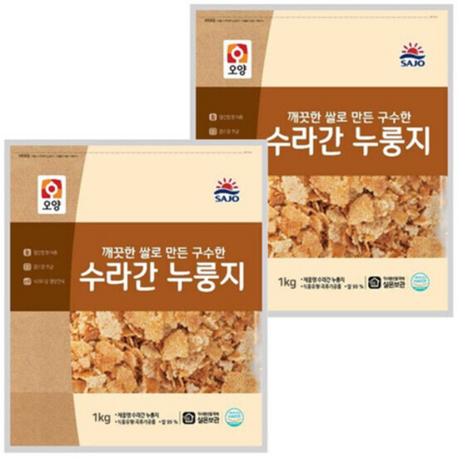 사조 오양 수라간 누룽지, 2kg, 2개