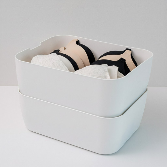 1+1 백화상점 양말 속옷 수납 정리함 서랍장 칸막이 칸칸이 정리 보관함, [1+1]1칸 (뚜껑 미포함)