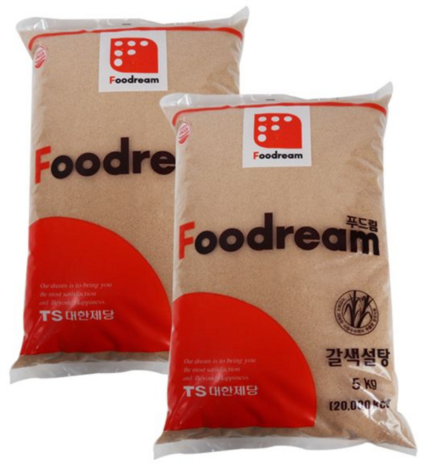 푸드림 갈색설탕5kg 2개, 5kg