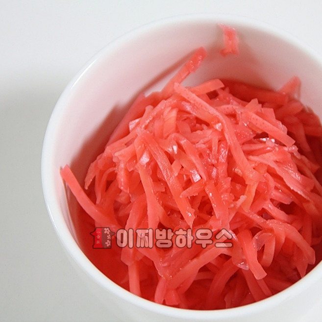 적초생강 베니쇼가 1.3kg 생강 짜사이 초생강 생강초절임 짜차이 생강절임 타코야끼재료 밑반찬 일본반찬 생강채, 1개