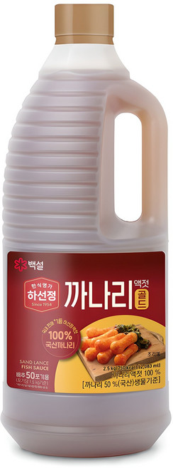 하선정 까나리액젓 골드, 2.5kg, 1개