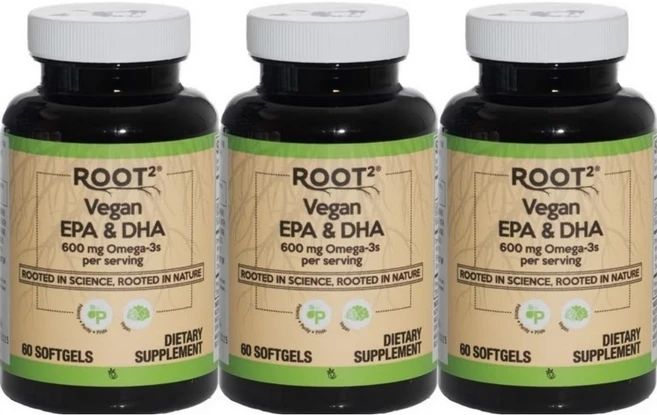 비타코스트 루트2 비건 EPA DHA 오메가3, 60정, 3팩 - 쿠팡