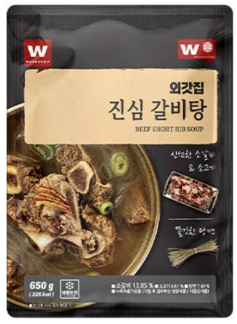 외갓집 [외갓집] 소갈비탕 650g X 7팩, 7개