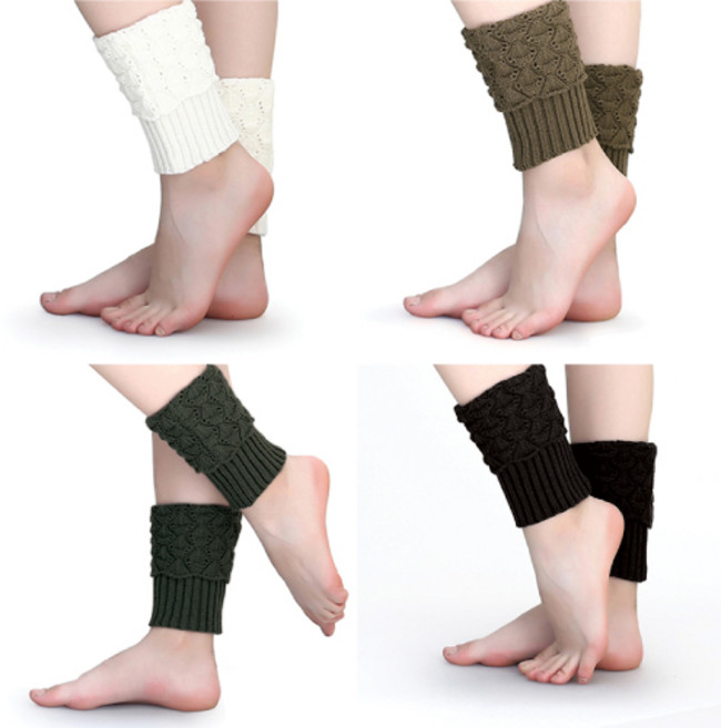스웰 니트 발목토시 레그워머 가을 겨울 부츠 4Color