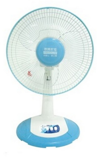 A-Q小家電 惠騰14吋桌扇 多段風速調整 安靜低噪 涼風扇/電扇, FR-148-1, 藍