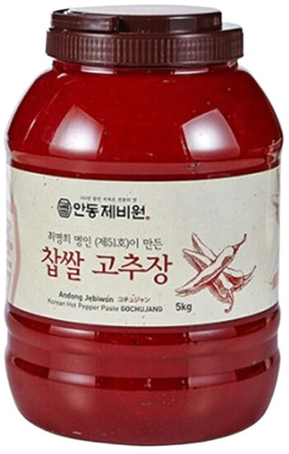 (현대Hmall)안동제비원 식품명인 찹쌀고추장 5kg 국산 고추100 메주가루 혼합, 100g, 1개