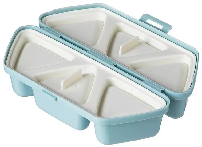 플로러벨 6구 삼각김밥 주먹밥틀, 1개, 스카이블루