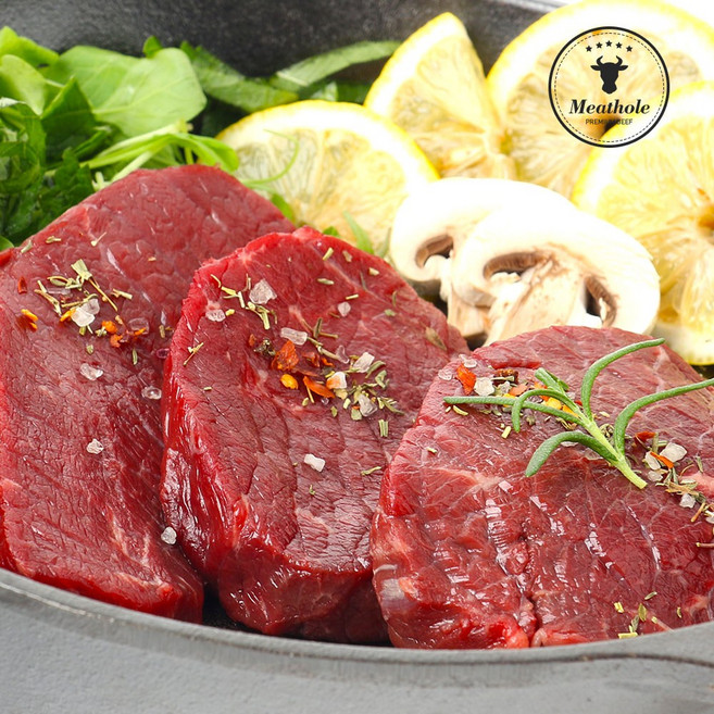 미트홀 우둔살 스테이크 1kg 200g 단위 소포장, 1개