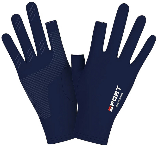1+1 업그레이드 논슬립 스포츠 장갑 스마트폰 터치 얇은 원단 미끄럼방지 사계절 남자 여자 라이딩 자전거 오토바이 운전 용 헬스 등산 요가 운동 용품, 2켤레 1세트, 네이비, 2세트