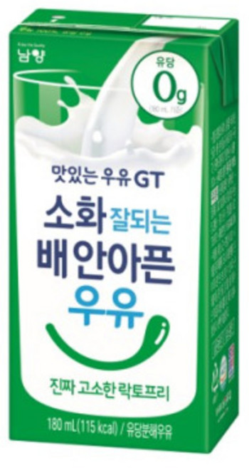 맛있는우유GT 고소한락토프리 180ml x 24개, 없음