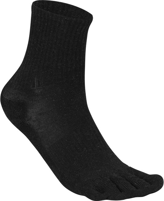 DASAMA 텐셀 하이크 앵클 토우 삭스 스포츠 등산 트레킹 하이킹 속건성 쿠션 양말, 1개, 블랙