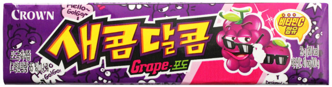 크라운 새콤달콤 포도, 29g, 1개