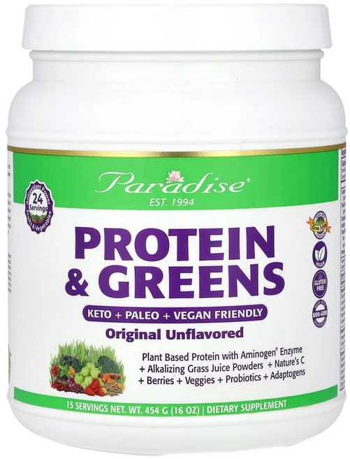 파라다이스허브 단백질 & 채소 오리지널 무맛 454g(16oz), 1개 - 쿠팡