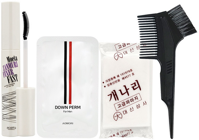 셀프 잔머리펌 세트 여자 잔머리정리 앞머리 셀프펌 애교머리, 1개, 12ml